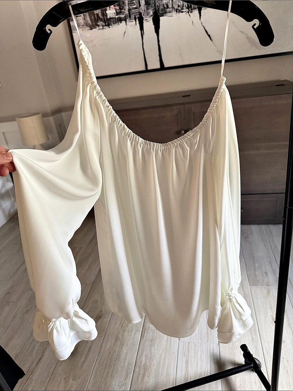Ramy Brook Murphy Off-the-Shoulder Top White